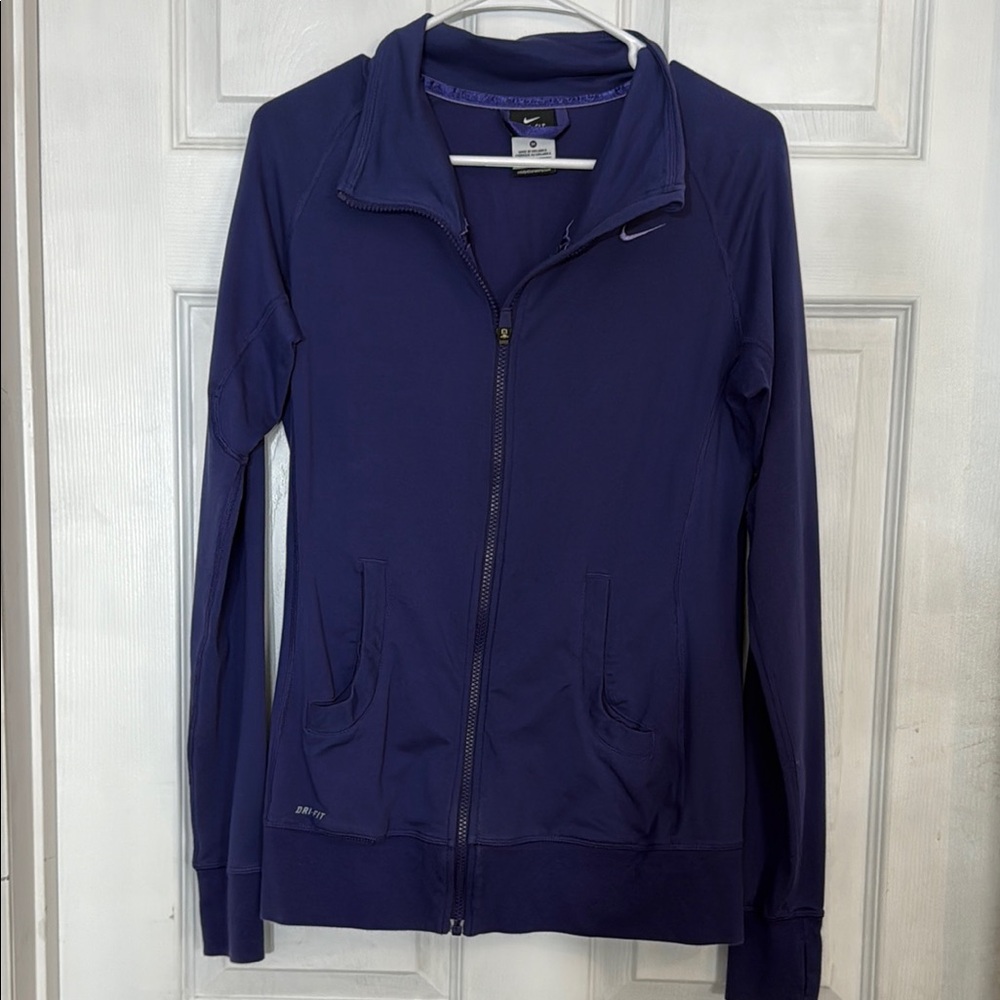 Nike Dri Fit Purple Jacket Lightweight Full-Zip